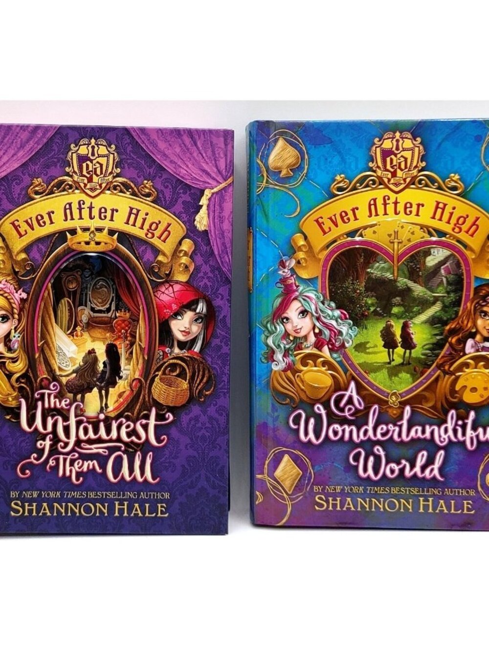 Ever After High Hardcover Book Lot Shannon Hale Books 2,3 Storybook Legends